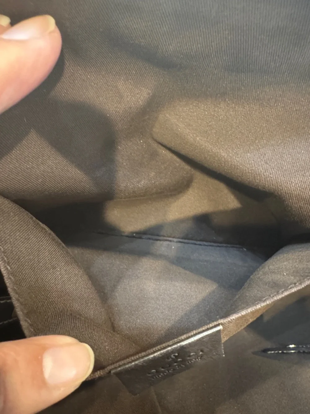 Authentic Gucci Brown GG Supreme Canvas Satchel with Dark Brown Leather Trim - Picture 14 of 14